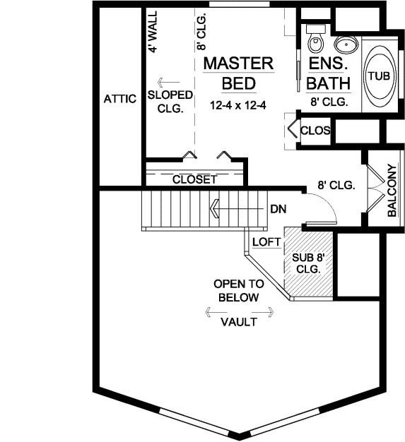 Upper/Second Floor Plan: 32-115