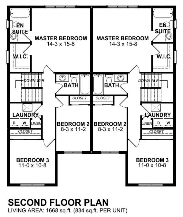 Upper/Second Floor Plan: 32-119