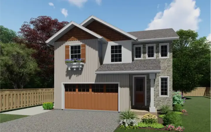 Traditional house plans 32-149 - front exterior, 1,957 sq ft, 3 bed, 2 bath house plans | Monster House Plans