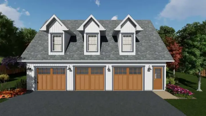 Country house plans 32-171 - front exterior, 1,052 sq ft, 2 bed, 2 bath house plans | Monster House Plans