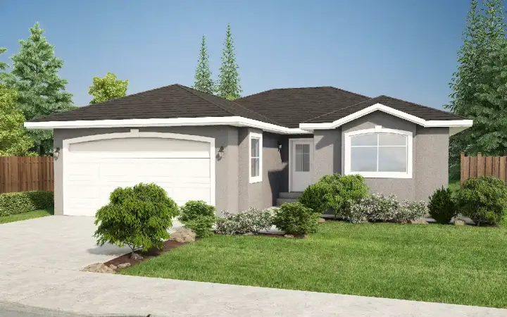 Mediterranean house plans 32-191 - front exterior, 1,176 sq ft, 2 bed, 2 bath house plans | Monster House Plans