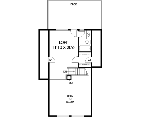 Upper/Second Floor Plan: 33-113