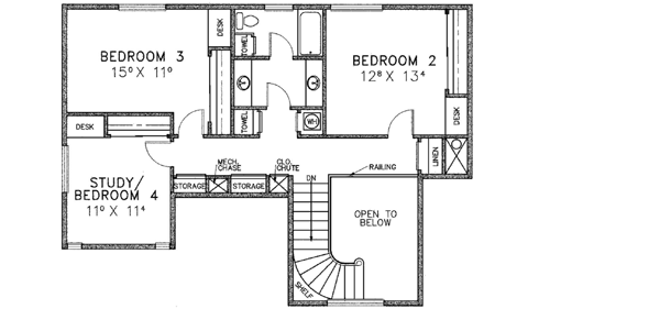 Upper/Second Floor Plan: 33-124