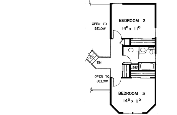 Upper/Second Floor Plan: 33-136