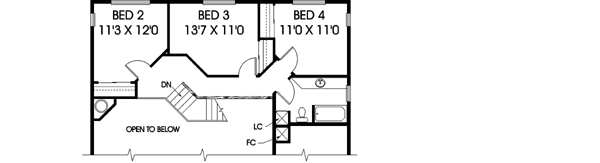 Upper/Second Floor Plan: 33-150