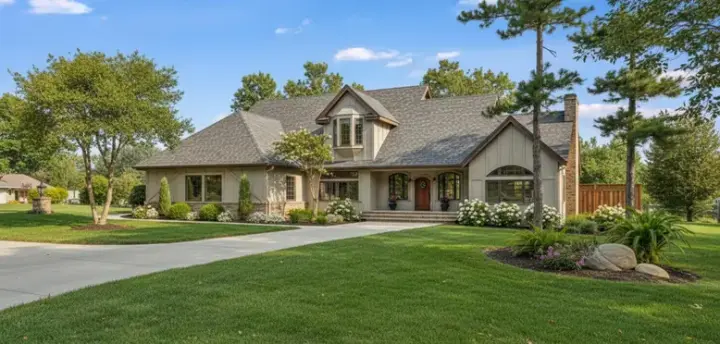 European house plans 33-155 - front exterior, 3,873 sq ft, 4 bed, 3 bath house plans | Monster House Plans