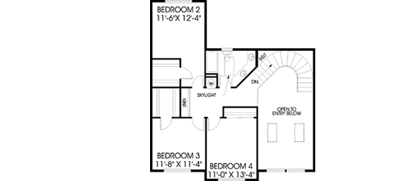 Upper/Second Floor Plan: 33-157