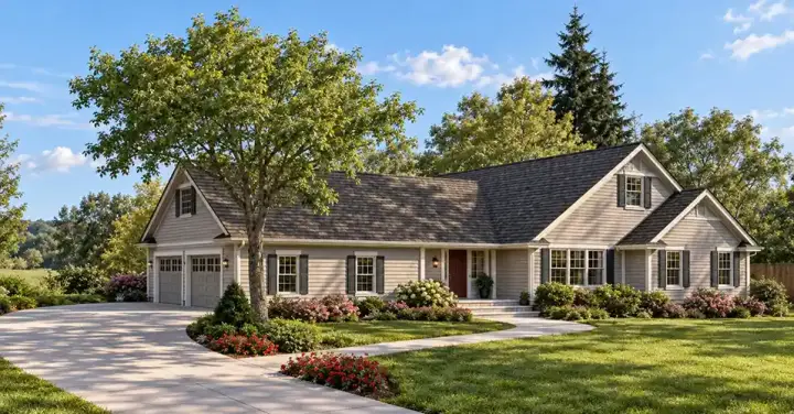 Traditional house plans 33-169 - front exterior, 2,040 sq ft, 3 bed, 2 bath house plans | Monster House Plans