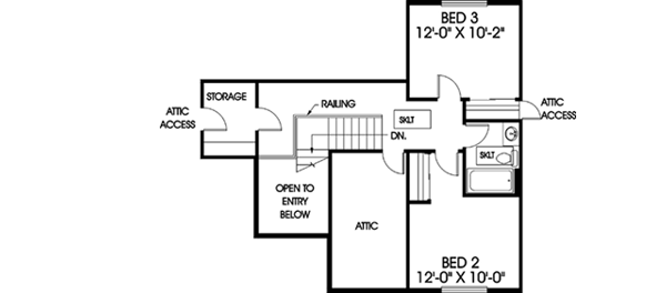 Upper/Second Floor Plan: 33-169