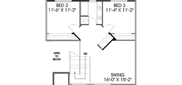 Upper/Second Floor Plan: 33-173