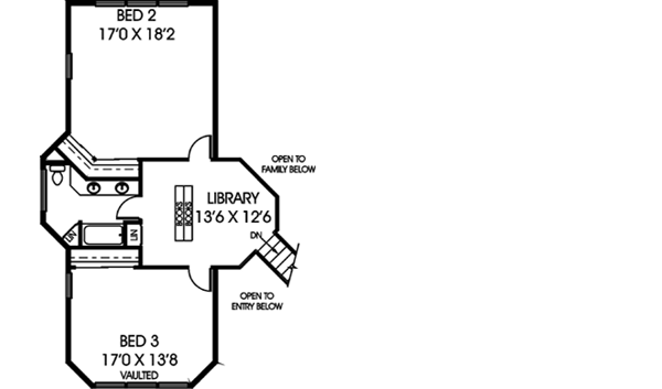 Upper/Second Floor Plan: 33-175