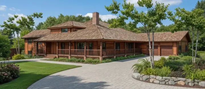 Country house plans 33-178 - front exterior, 2,784 sq ft, 3 bed, 2 bath house plans | Monster House Plans