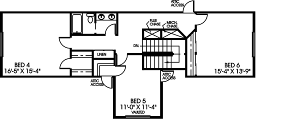 Upper/Second Floor Plan: 33-183