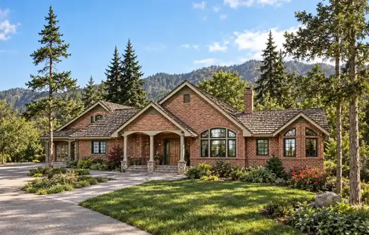 Traditional house plans 33-217 - front exterior, 2,080 sq ft, 3 bed, 2 bath house plans | Monster House Plans