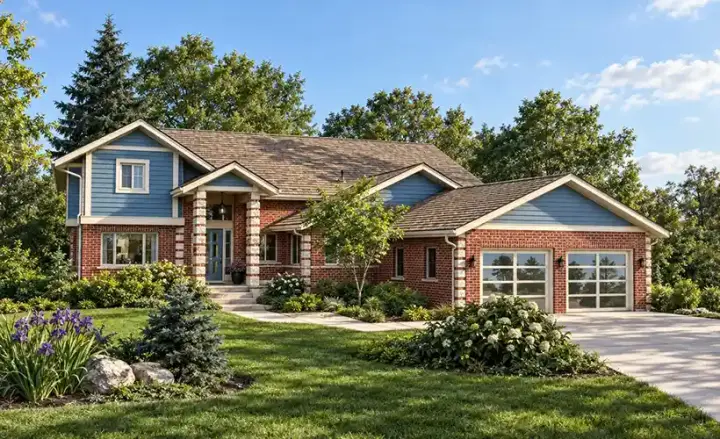 Traditional house plans 33-219 - front exterior, 2,577 sq ft, 3 bed, 2 bath house plans | Monster House Plans
