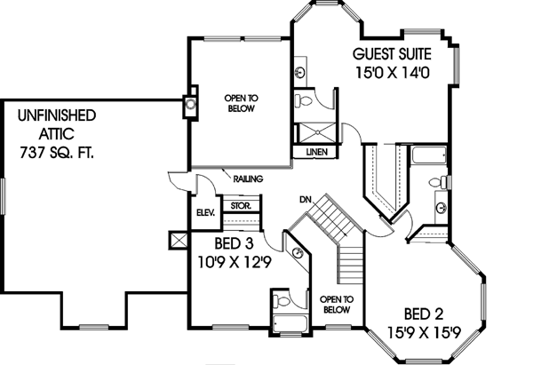 Upper/Second Floor Plan: 33-234