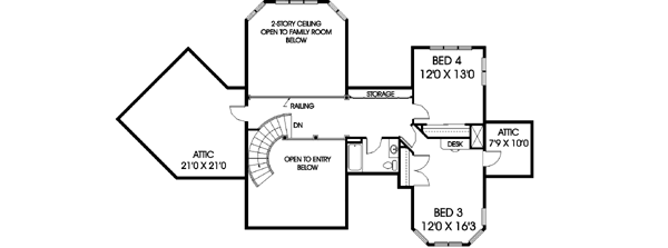Upper/Second Floor Plan: 33-235