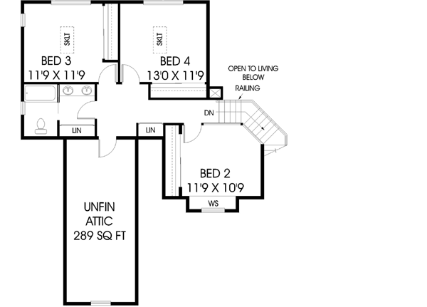 Upper/Second Floor Plan: 33-236