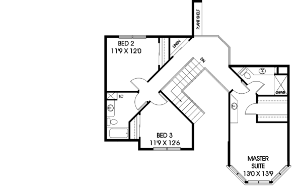 Upper/Second Floor Plan: 33-243