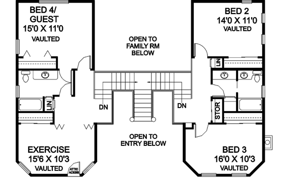 Upper/Second Floor Plan: 33-259
