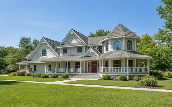 Victorian house plans 33-276 - front exterior, 3,419 sq ft, 4 bed, 3 bath house plans | Monster House Plans
