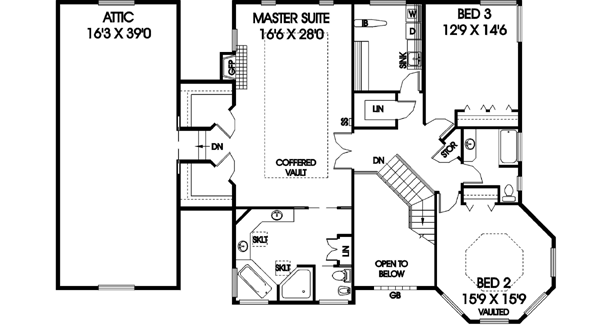 Upper/Second Floor Plan: 33-276