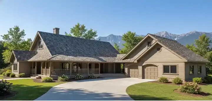 Traditional house plans 33-280 - front exterior, 2,499 sq ft, 3 bed, 2 bath house plans | Monster House Plans