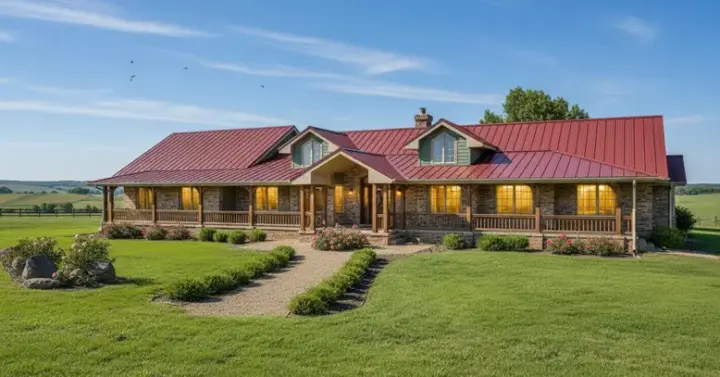 Ranch house plans 33-283 - front exterior, 2,824 sq ft, 3 bed, 2 bath house plans | Monster House Plans