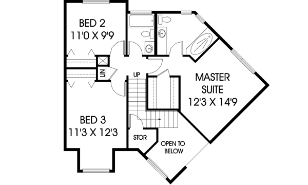 Upper/Second Floor Plan: 33-289