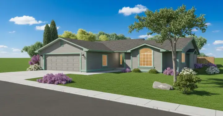 Traditional house plans 33-294 - front exterior, 1,469 sq ft, 3 bed, 2 bath house plans | Monster House Plans