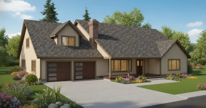 Traditional house plans 33-313 - front exterior, 2,016 sq ft, 3 bed, 2 bath house plans | Monster House Plans