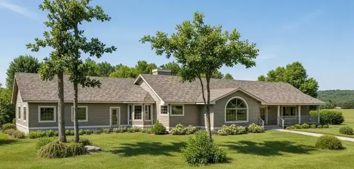 Traditional house plans 33-320 - front exterior, 1,712 sq ft, 2 bed, 3 bath house plans | Monster House Plans