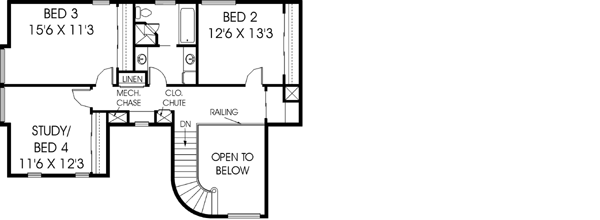 Upper/Second Floor Plan: 33-322