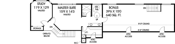 Upper/Second Floor Plan: 33-334