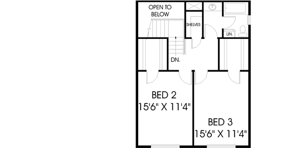 Upper/Second Floor Plan: 33-335