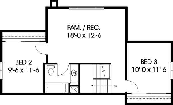 Upper/Second Floor Plan: 33-339