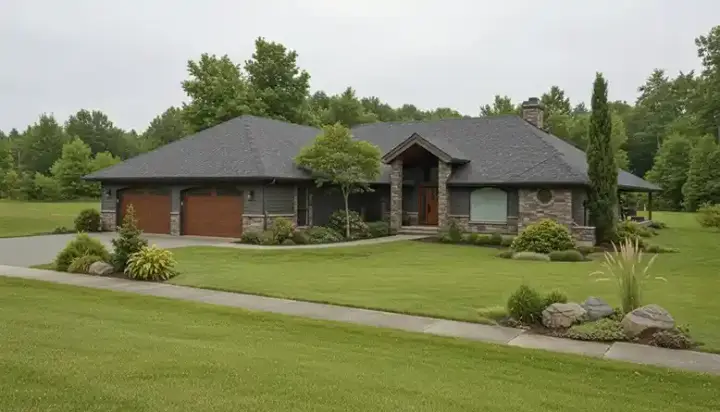Northwest house plans 33-350 - front exterior, 3,275 sq ft, 3 bed, 3 bath house plans | Monster House Plans