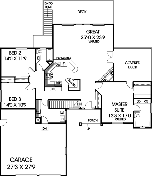 Main Floor Plan: 33-350
