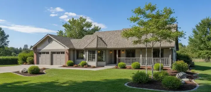 Traditional house plans 33-352 - front exterior, 1,644 sq ft, 3 bed, 2 bath house plans | Monster House Plans