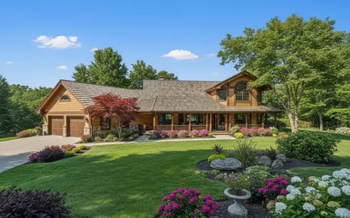 Northwest house plans 33-355 - front exterior, 3,000 sq ft, 3 bed, 3 bath house plans | Monster House Plans
