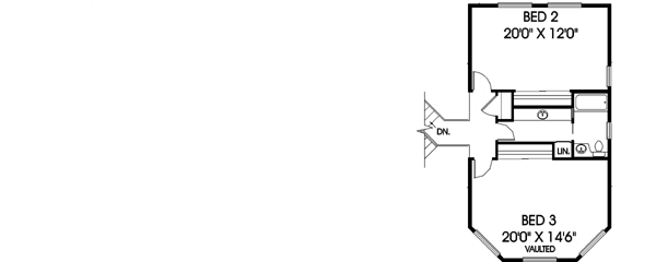 Upper/Second Floor Plan: 33-355