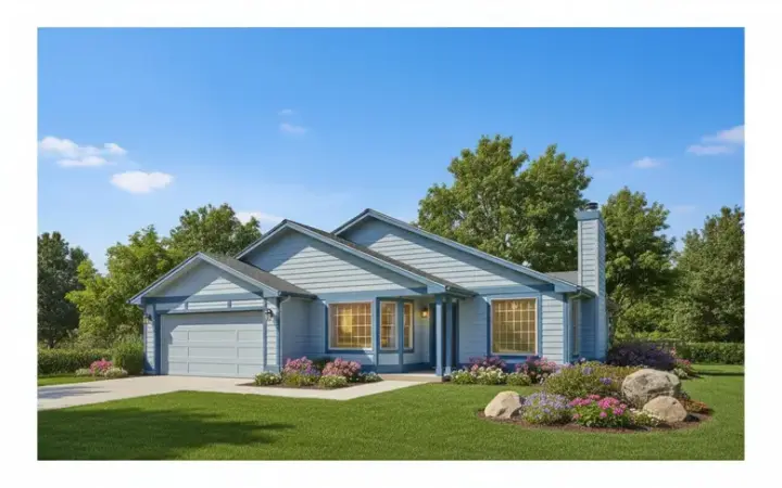 Northwest house plans 33-362 - front exterior, 1,438 sq ft, 3 bed, 2 bath house plans | Monster House Plans