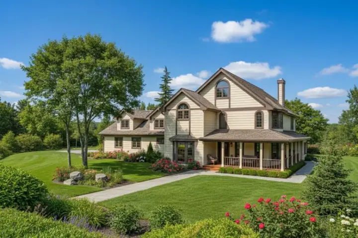 Country house plans 33-371 - front exterior, 3,743 sq ft, 5 bed, 3 bath house plans | Monster House Plans