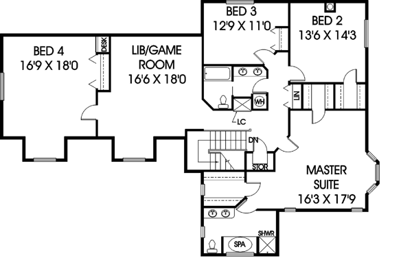 Upper/Second Floor Plan: 33-371