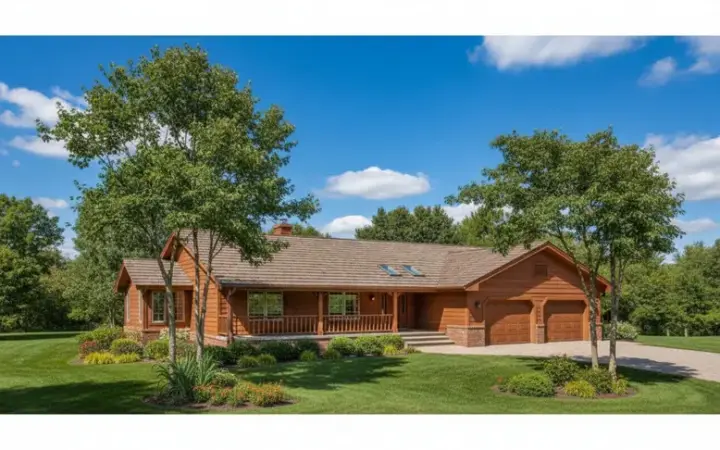 Northwest house plans 33-384 - front exterior, 1,952 sq ft, 3 bed, 2 bath house plans | Monster House Plans