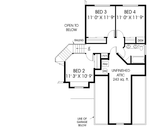 Upper/Second Floor Plan: 33-386