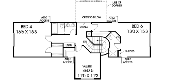 Upper/Second Floor Plan: 33-404