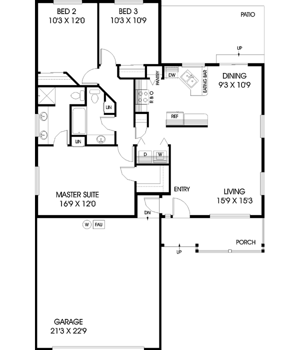 Main Floor Plan: 33-408