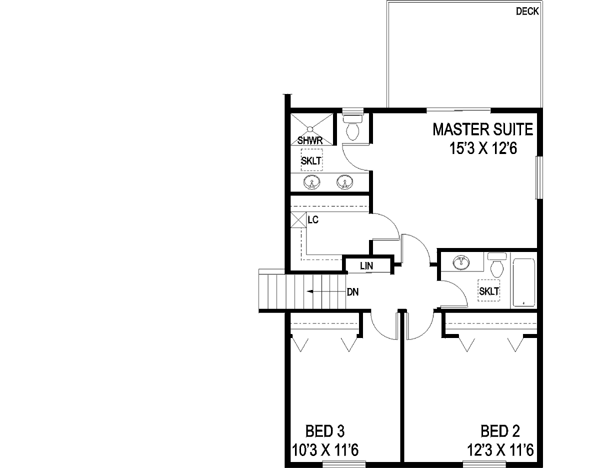 Upper/Second Floor Plan: 33-417