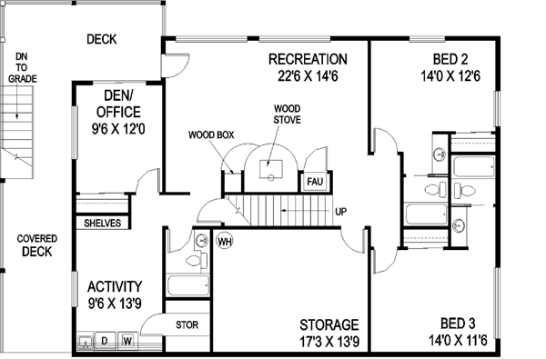 Lower Floor Plan: 33-432